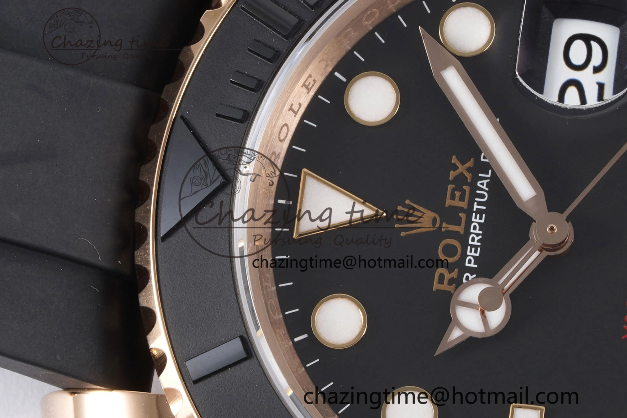 Yacht-Master 126655 VSF 1:1 Best Edition Black Ceramic Bezel on Oysterflex Rubber Strap VS3235