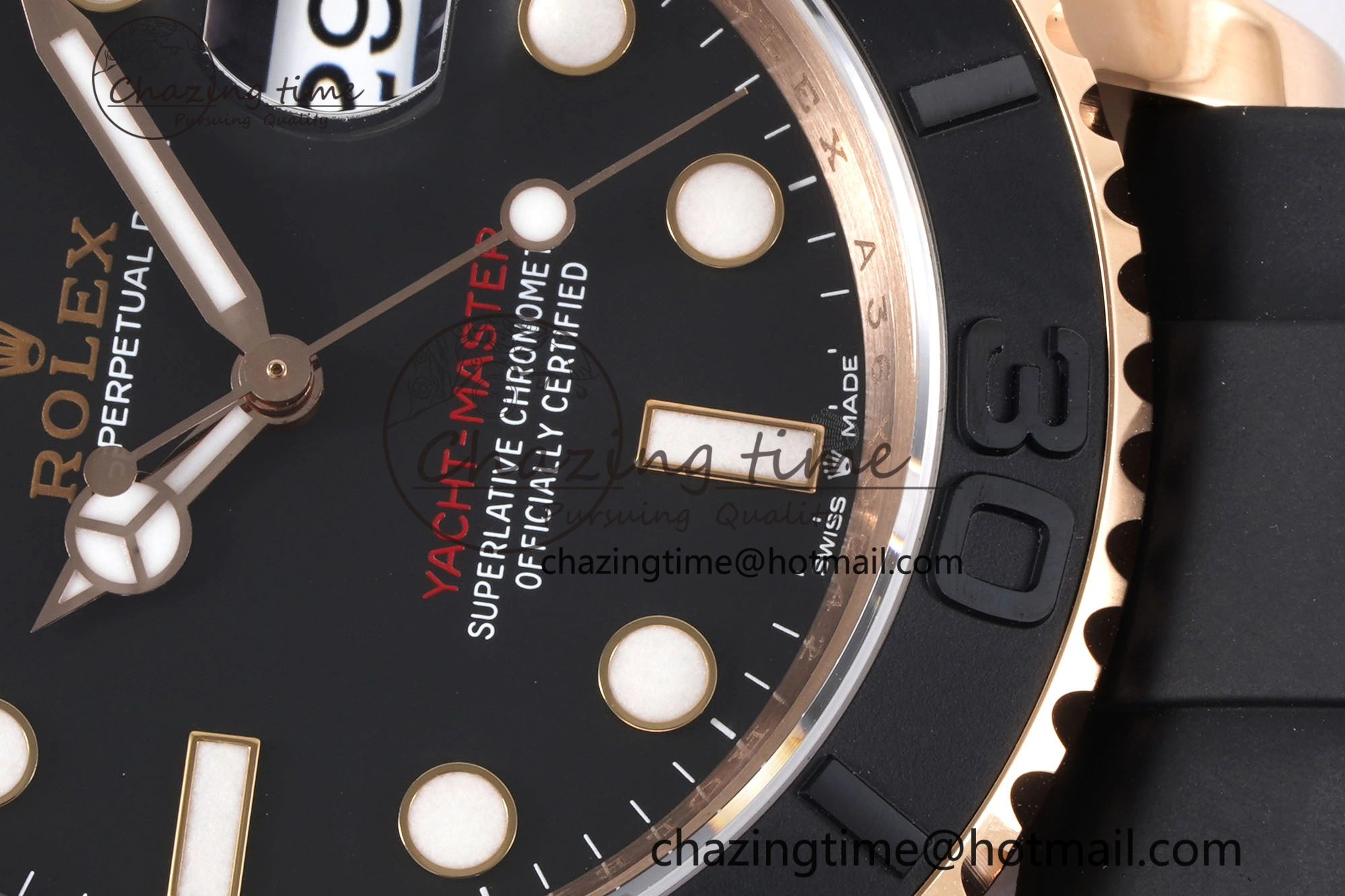 Yacht-Master 126655 VSF 1:1 Best Edition Black Ceramic Bezel on Oysterflex Rubber Strap VS3235