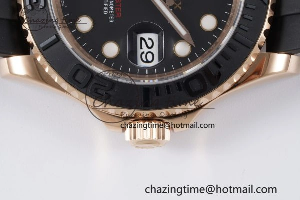 Yacht-Master 126655 VSF 1:1 Best Edition Black Ceramic Bezel on Oysterflex Rubber Strap VS3235