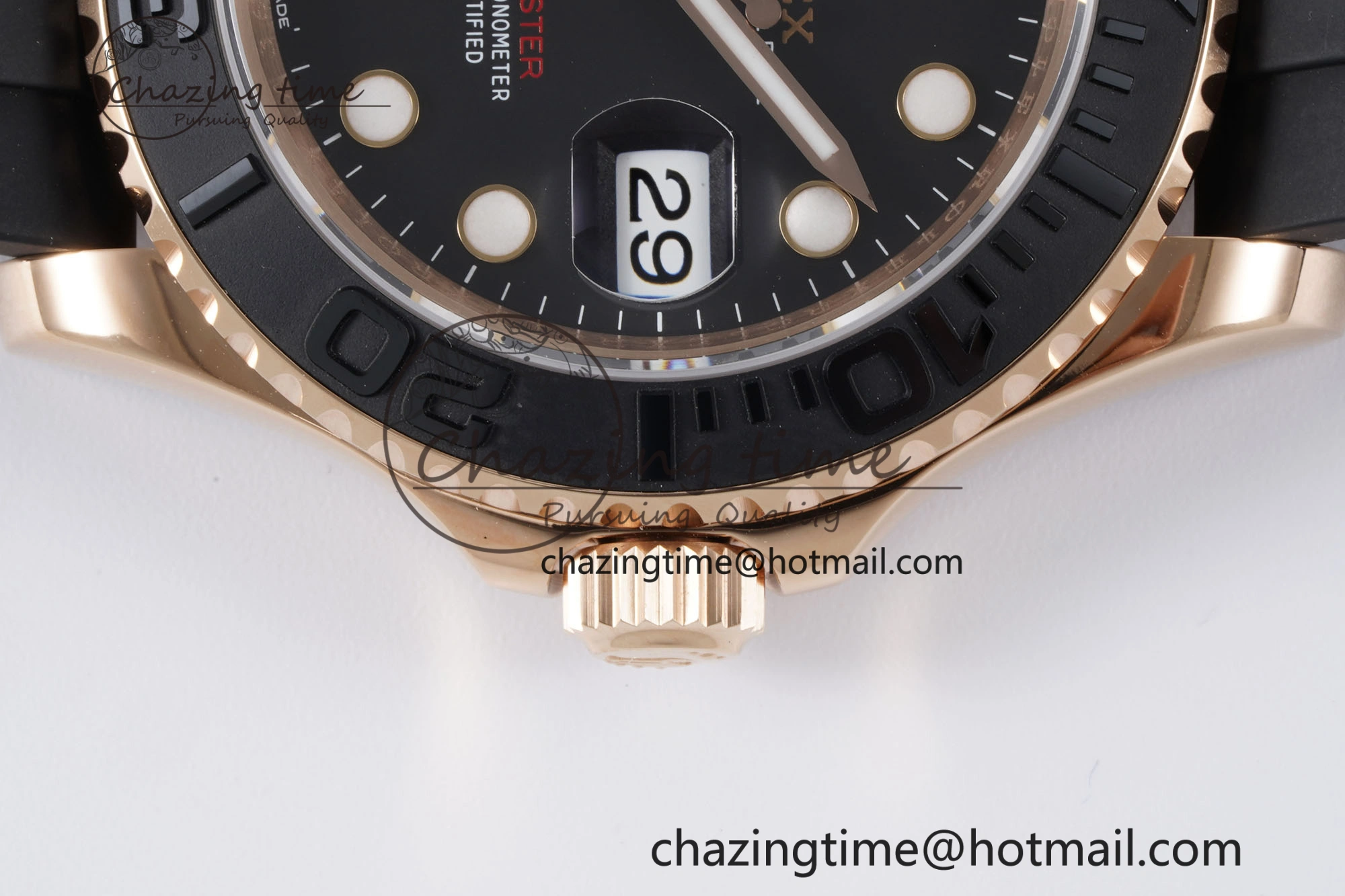 Yacht-Master 126655 VSF 1:1 Best Edition Black Ceramic Bezel on Oysterflex Rubber Strap VS3235