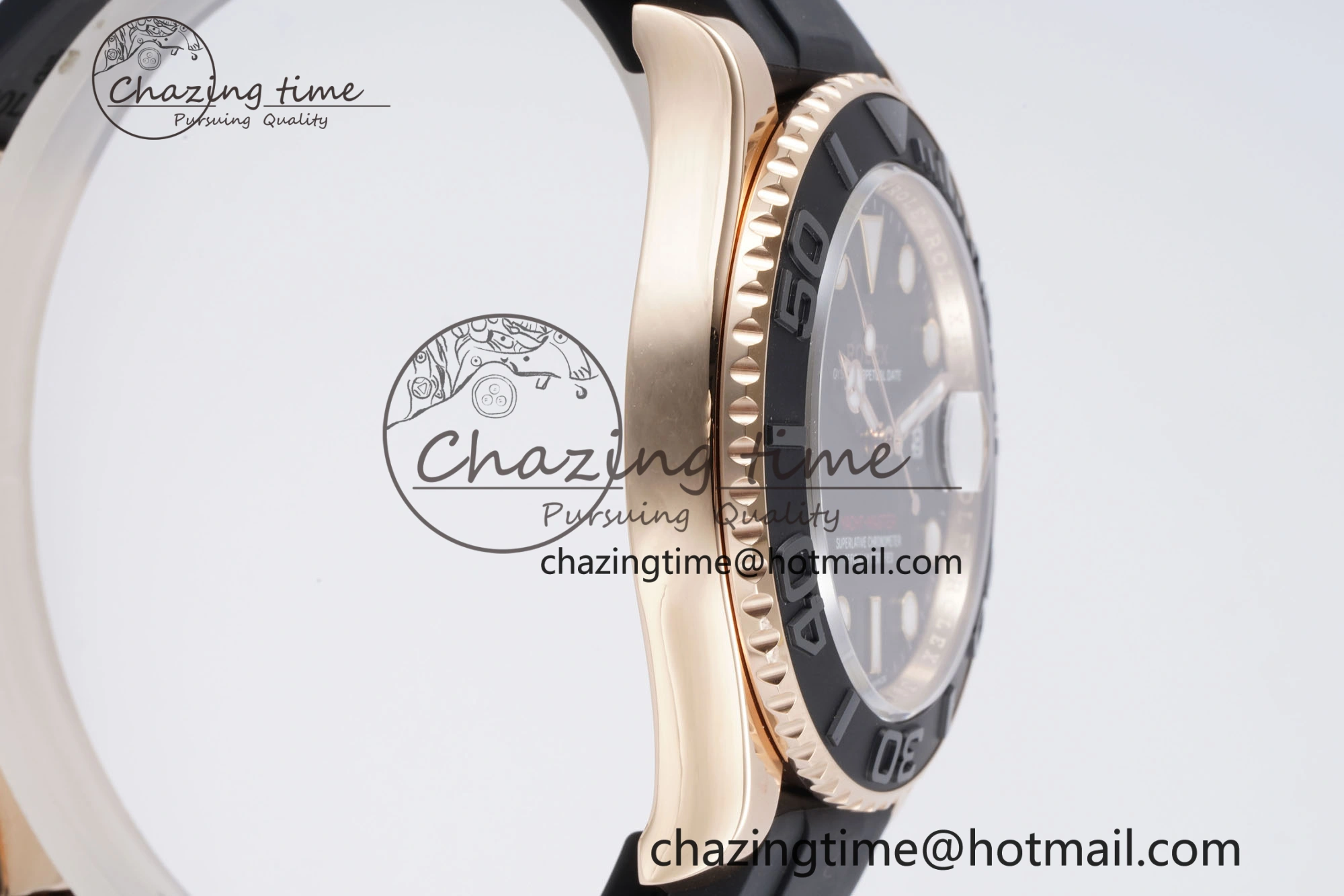 Yacht-Master 126655 VSF 1:1 Best Edition Black Ceramic Bezel on Oysterflex Rubber Strap VS3235