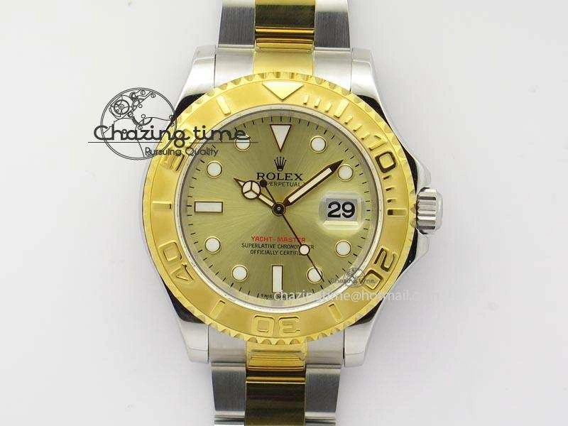Yacht-Master 16623 JF Best Edition YG Dial On SS YG Bracelet A2836