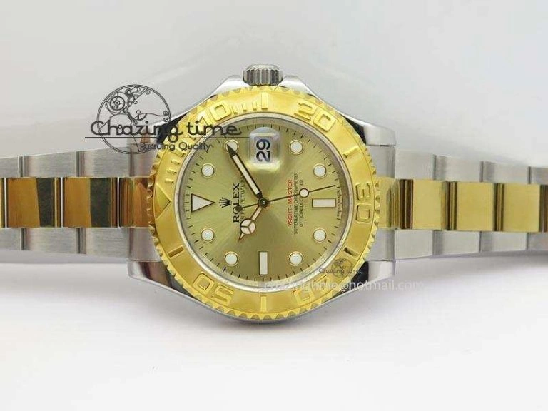 Yacht-Master 16623 JF Best Edition YG Dial On SS YG Bracelet A2836