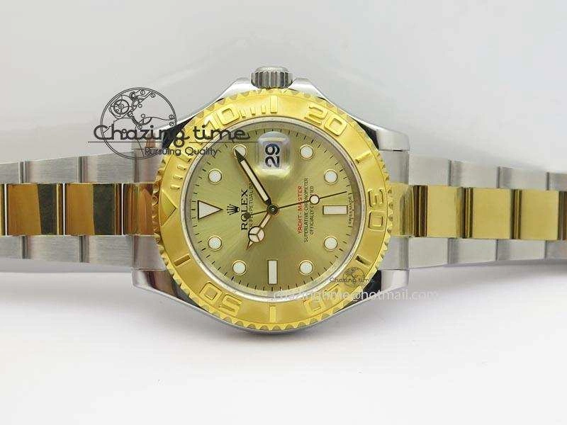 Yacht-Master 16623 JF Best Edition YG Dial On SS YG Bracelet A2836
