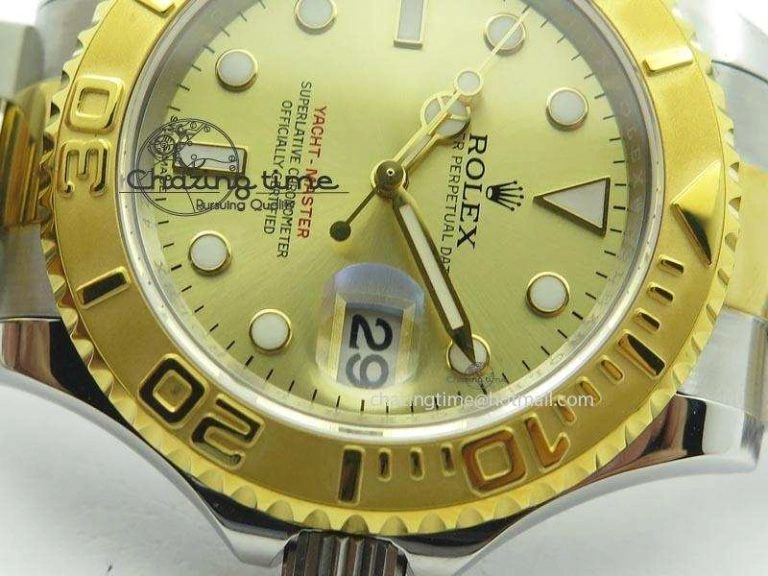 Yacht-Master 16623 JF Best Edition YG Dial On SS YG Bracelet A2836