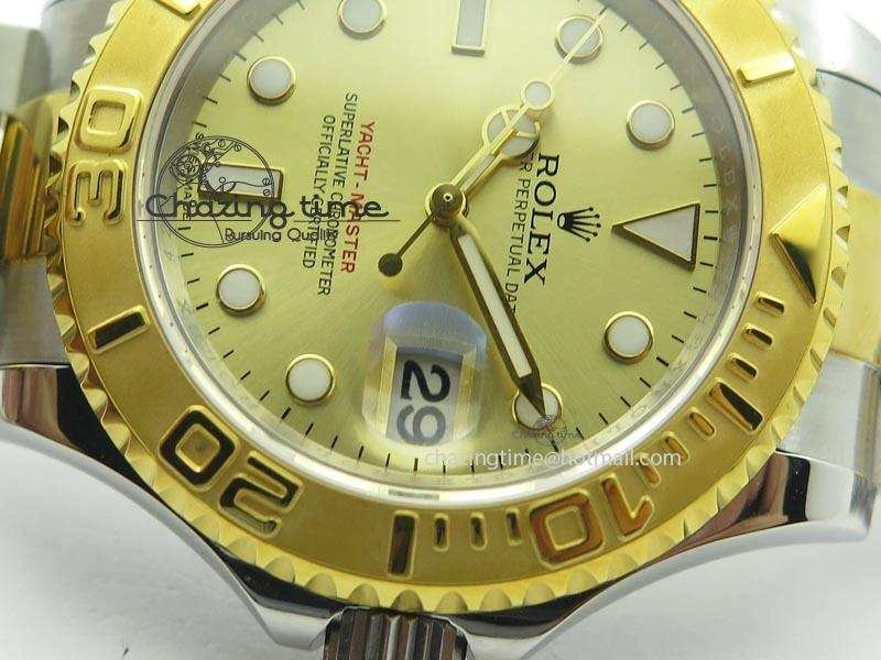 Yacht-Master 16623 JF Best Edition YG Dial On SS YG Bracelet A2836