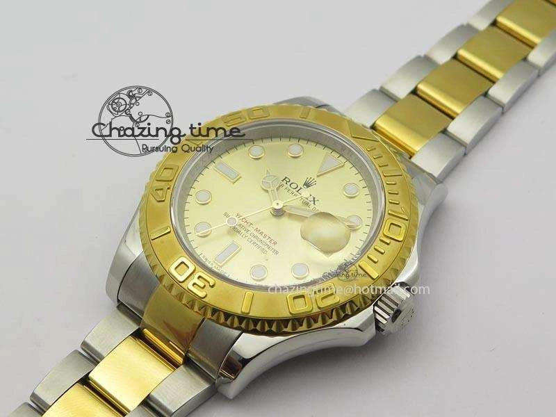 Yacht-Master 16623 JF Best Edition YG Dial On SS YG Bracelet A2836
