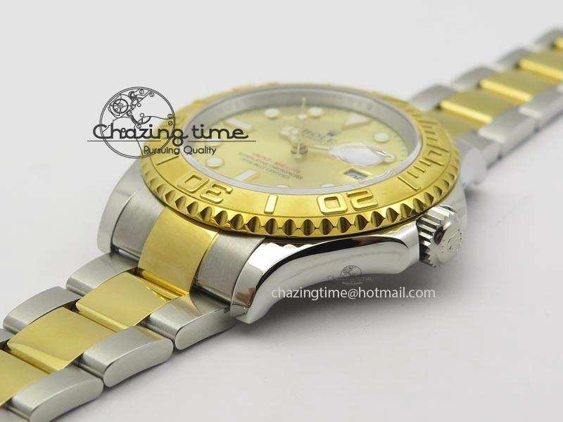 Yacht-Master 16623 JF Best Edition YG Dial On SS YG Bracelet A2836