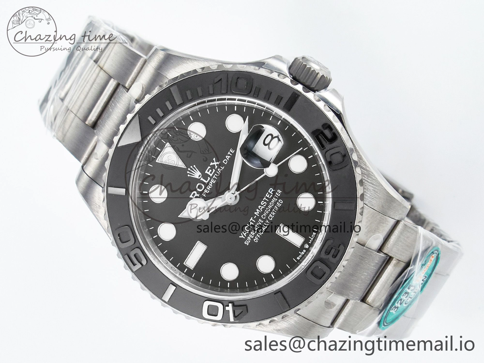 Yacht-Master 226627 Titanium Clean 1:1 Best Edition Black Dial on Titanium Bracelet VR3235