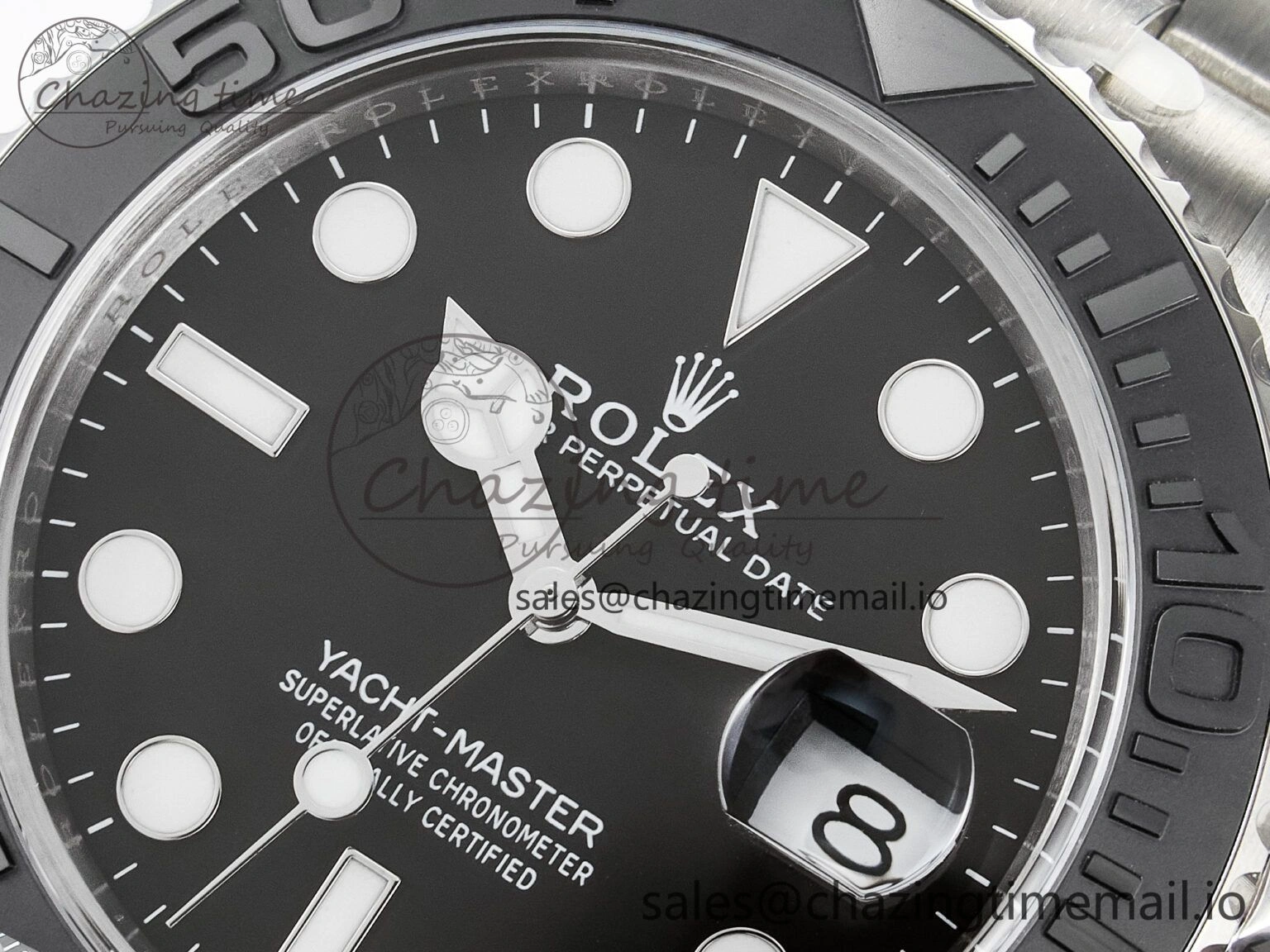 Yacht-Master 226627 Titanium Clean 1:1 Best Edition Black Dial on Titanium Bracelet VR3235