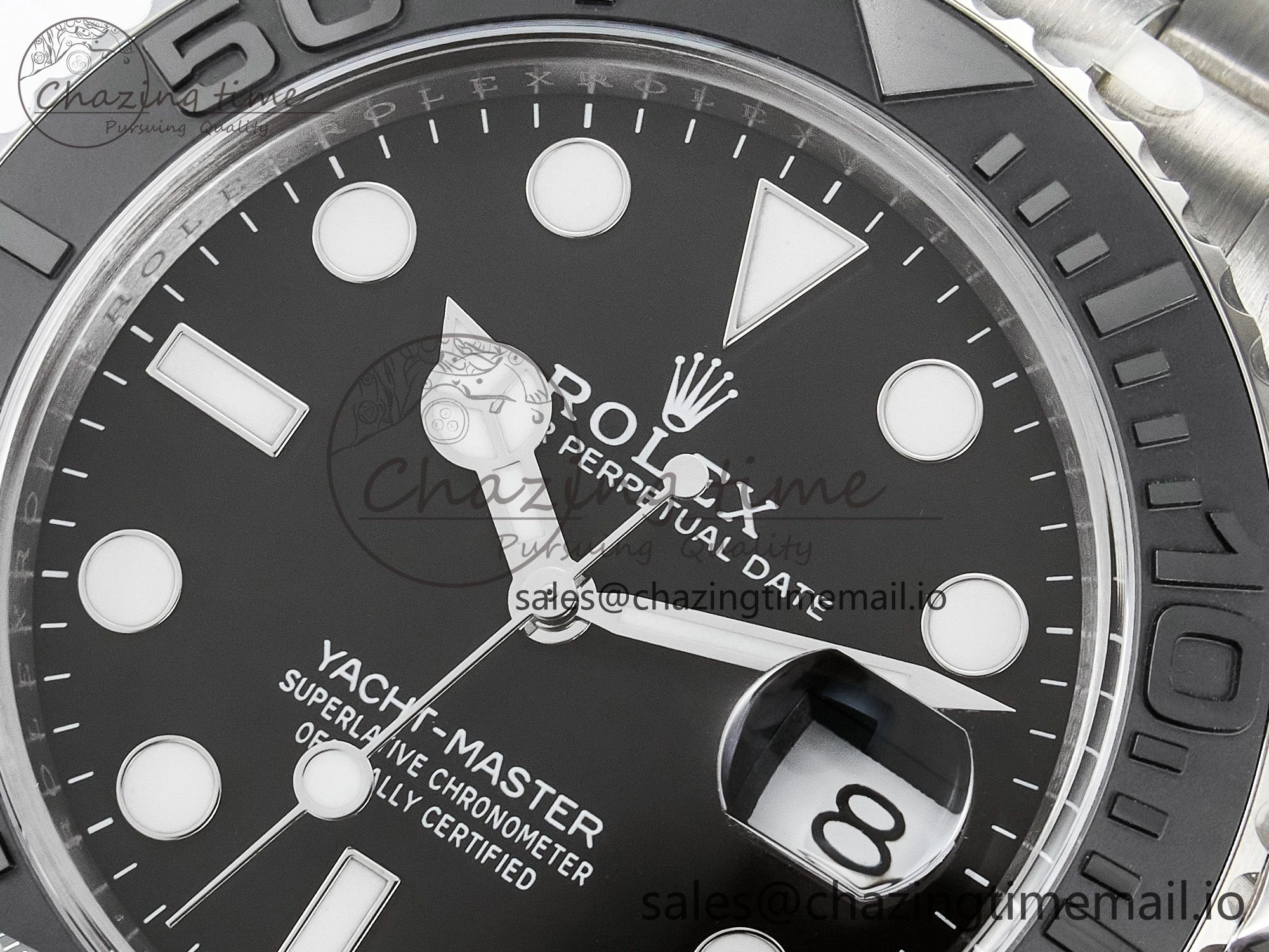 Yacht-Master 226627 Titanium Clean 1:1 Best Edition Black Dial on Titanium Bracelet VR3235