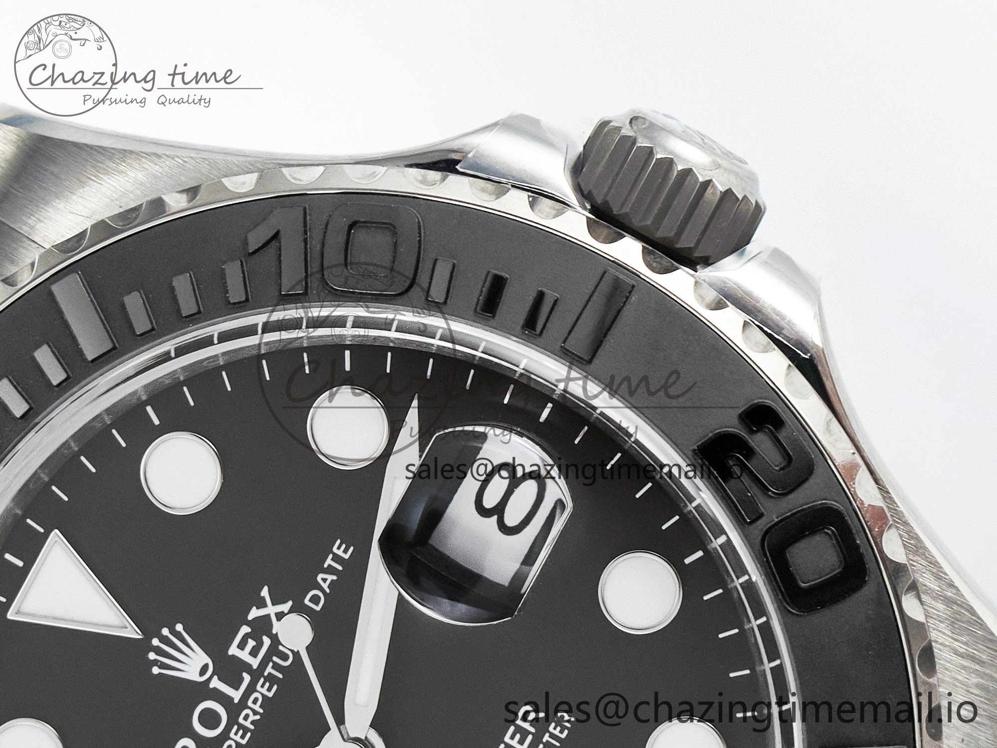 Yacht-Master 226627 Titanium Clean 1:1 Best Edition Black Dial on Titanium Bracelet VR3235