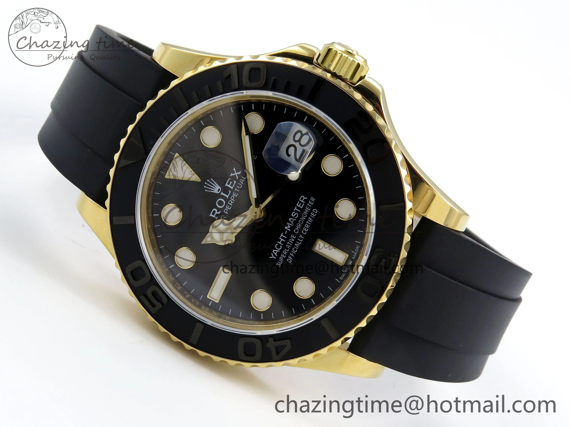 Yacht-Master 226658 KF 1:1 Best Edition YG Wrapped on Oysterflex Strap VR3235 (Gen Weight)