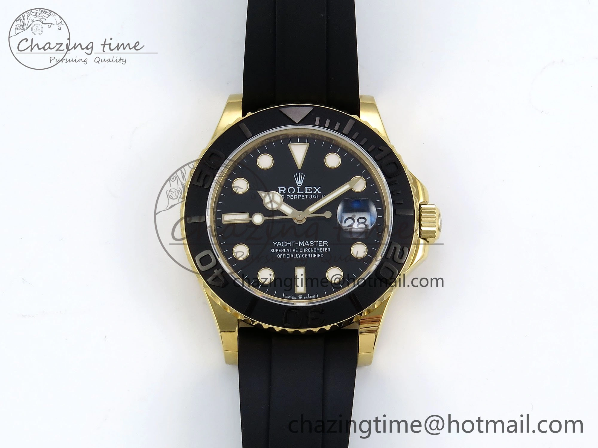 Yacht-Master 226658 KF 1:1 Best Edition YG Wrapped on Oysterflex Strap VR3235 (Gen Weight)