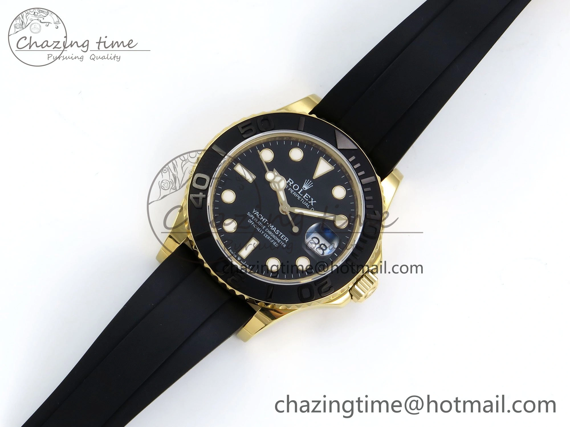 Yacht-Master 226658 KF 1:1 Best Edition YG Wrapped on Oysterflex Strap VR3235 (Gen Weight)