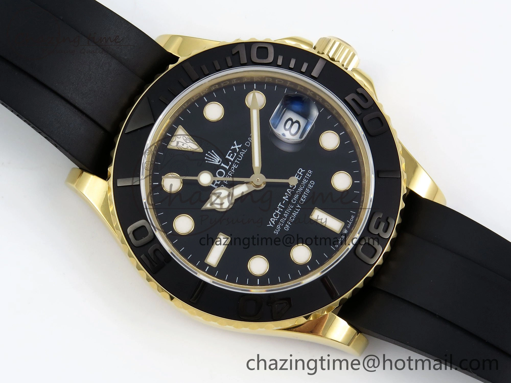Yacht-Master 226658 KF 1:1 Best Edition YG Wrapped on Oysterflex Strap VR3235 (Gen Weight)