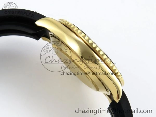 Yacht-Master 226658 KF 1:1 Best Edition YG Wrapped on Oysterflex Strap VR3235 (Gen Weight)