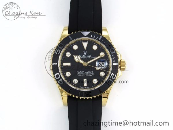 Yacht-Master 226658 SuperF 1:1 Best Edition Black Dial on Oysterflex Strap VR3235