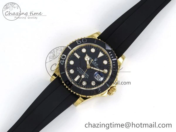 Yacht-Master 226658 SuperF 1:1 Best Edition Black Dial on Oysterflex Strap VR3235