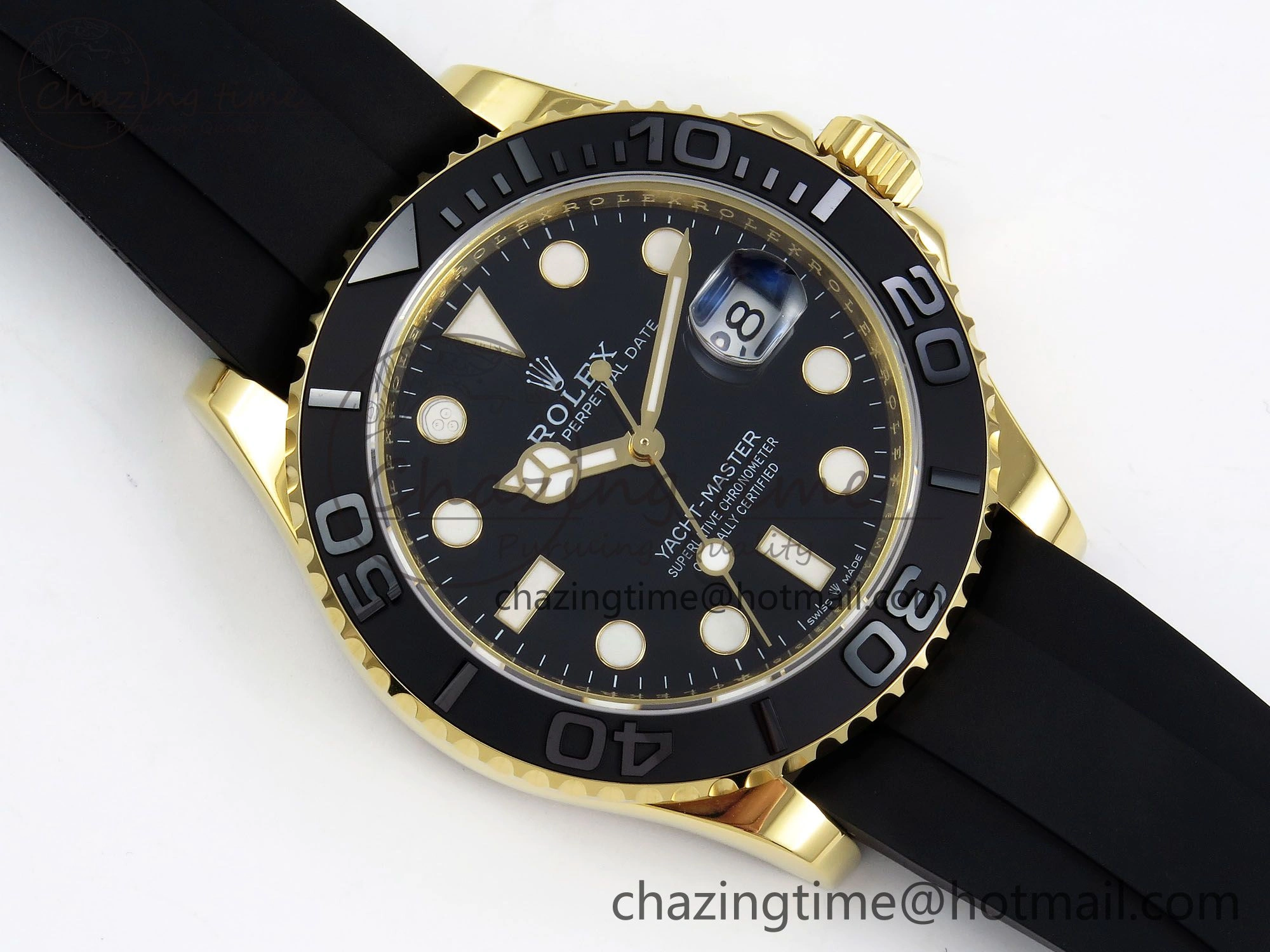 Yacht-Master 226658 SuperF 1:1 Best Edition Black Dial on Oysterflex Strap VR3235