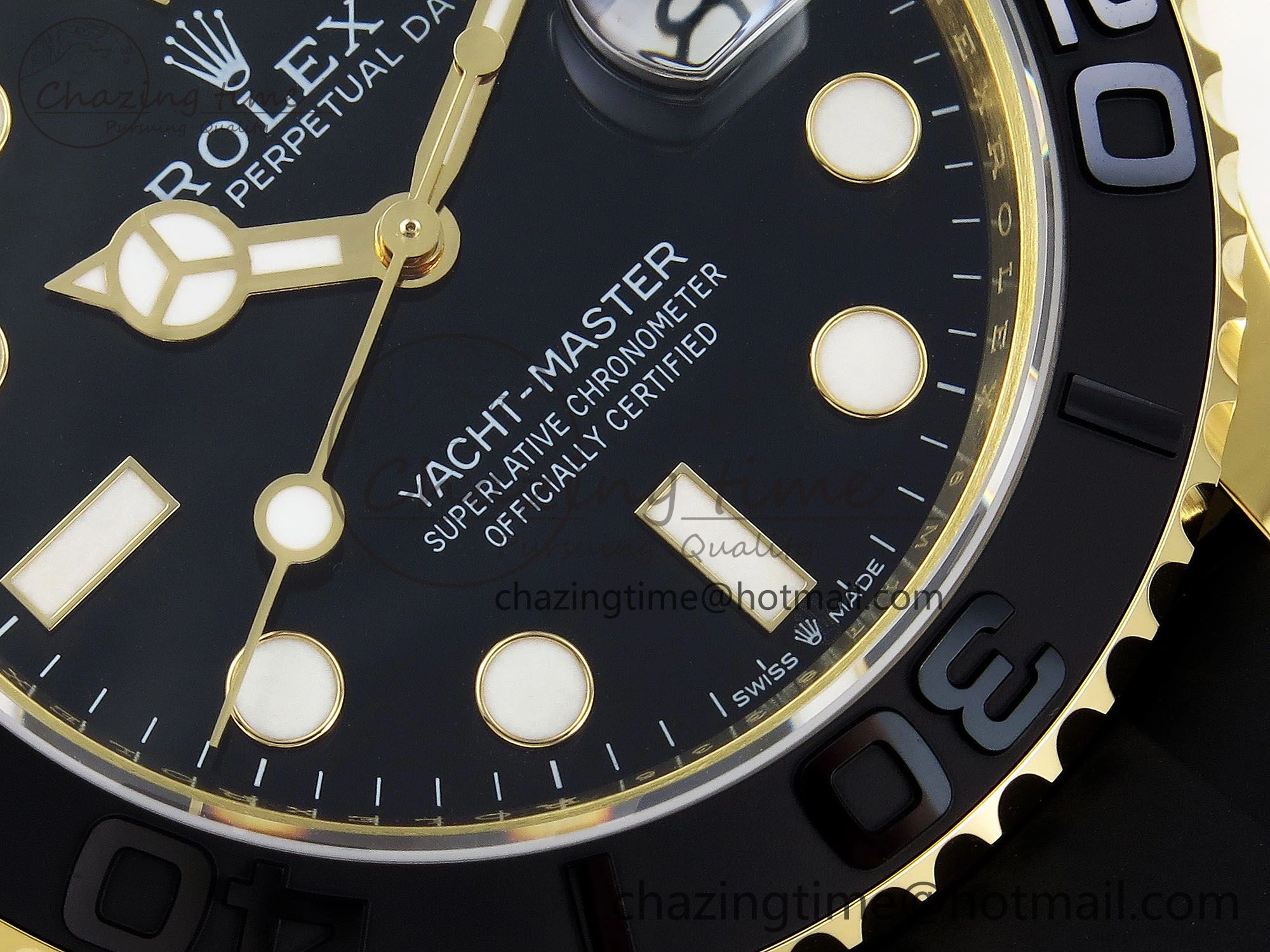 Yacht-Master 226658 SuperF 1:1 Best Edition Black Dial on Oysterflex Strap VR3235