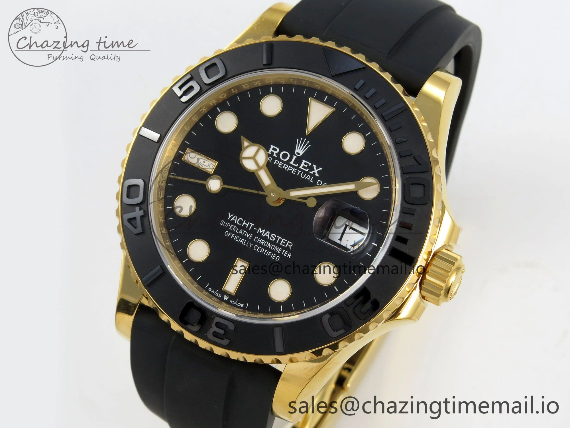 Yacht-Master 226658 VSF 1:1 Best Edition Black Dial on Oysterflex Strap VS3235 (Gain Weight) V2