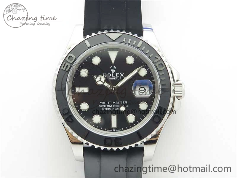 Yacht-Master 226659 42mm BP Maker Best Edition Black Ceramic Bezel on Oysterflex Rubber Strap A2824