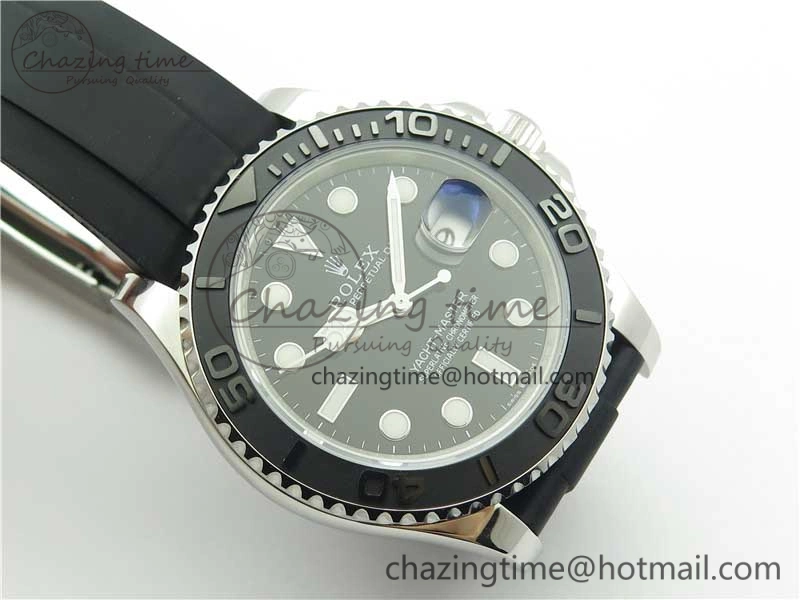 Yacht-Master 226659 42mm BP Maker Best Edition Black Ceramic Bezel on Oysterflex Rubber Strap A2824