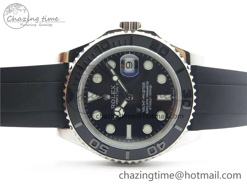 Yacht-Master 226659 42mm BP Maker Best Edition Black Ceramic Bezel on Oysterflex Rubber Strap A2824