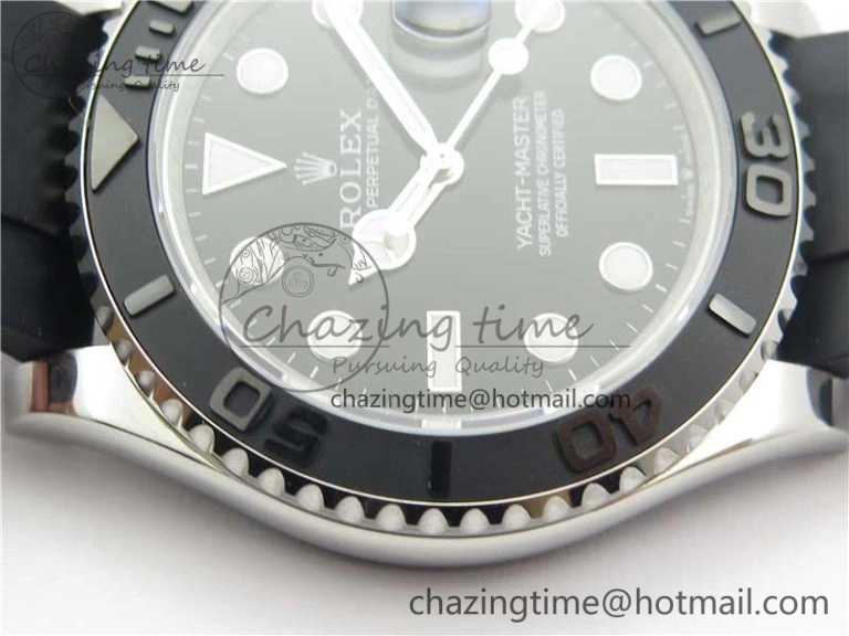 Yacht-Master 226659 42mm BP Maker Best Edition Black Ceramic Bezel on Oysterflex Rubber Strap A2824