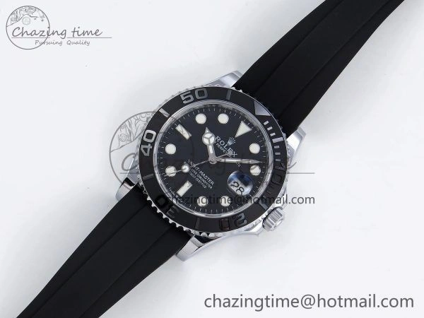 Yacht-Master 226659 SuperF 1:1 Best Edition Black Dial on Oysterflex Strap VR3235