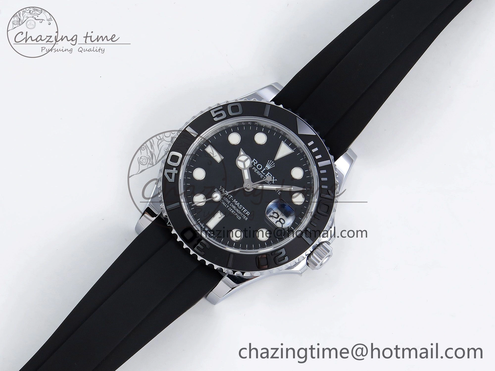 Yacht-Master 226659 SuperF 1:1 Best Edition Black Dial on Oysterflex Strap VR3235