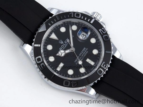 Yacht-Master 226659 SuperF 1:1 Best Edition Black Dial on Oysterflex Strap VR3235