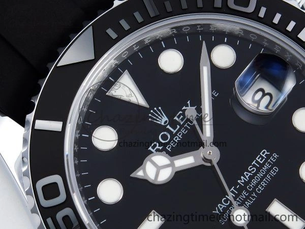 Yacht-Master 226659 SuperF 1:1 Best Edition Black Dial on Oysterflex Strap VR3235