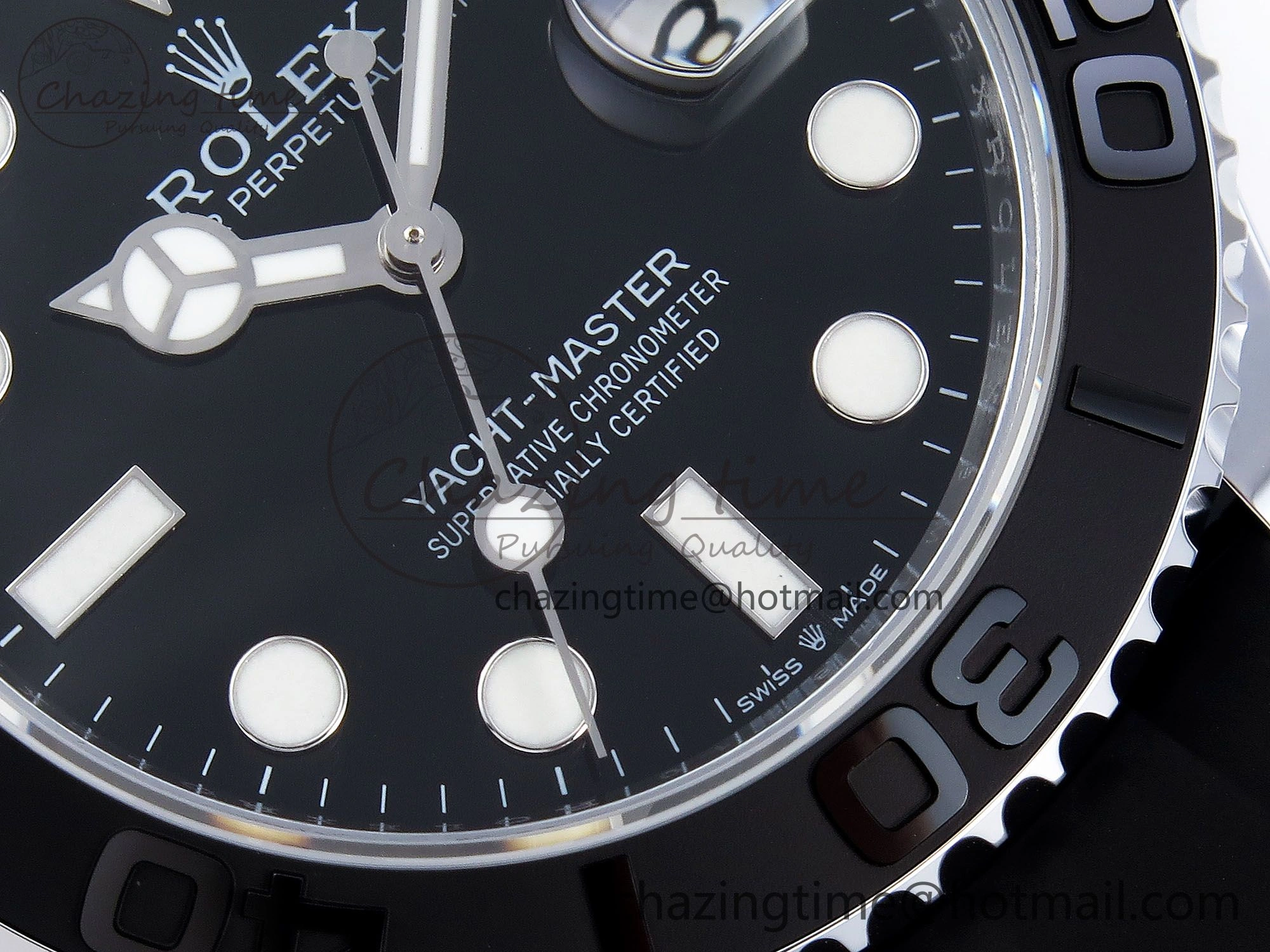 Yacht-Master 226659 SuperF 1:1 Best Edition Black Dial on Oysterflex Strap VR3235
