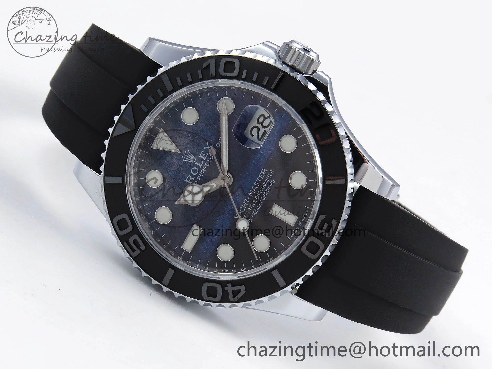 Yacht-Master 226659 SuperF 1:1 Best Edition Black Blue Dial on Oysterflex Strap VR3235
