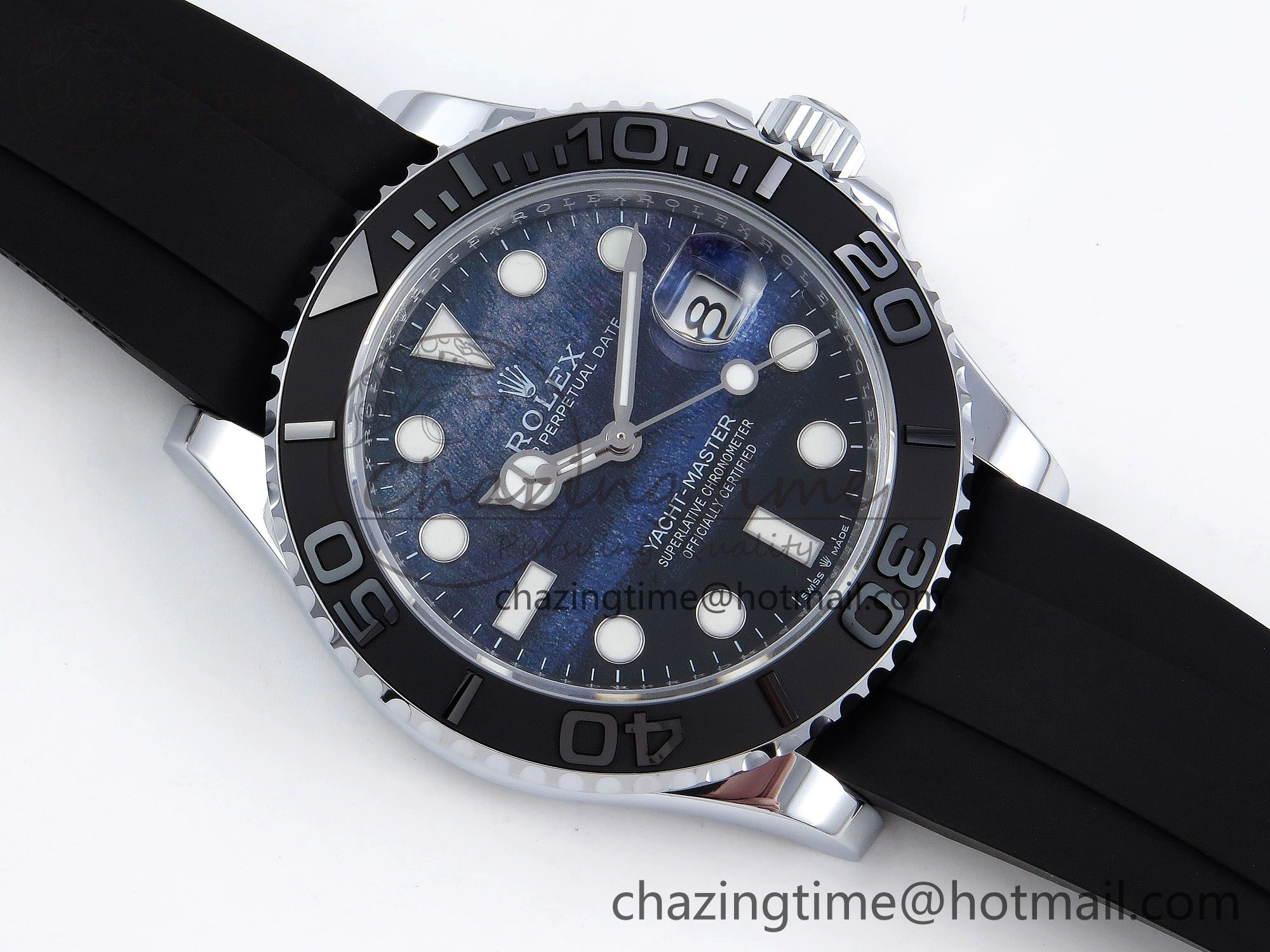 Yacht-Master 226659 SuperF 1:1 Best Edition Black Blue Dial on Oysterflex Strap VR3235