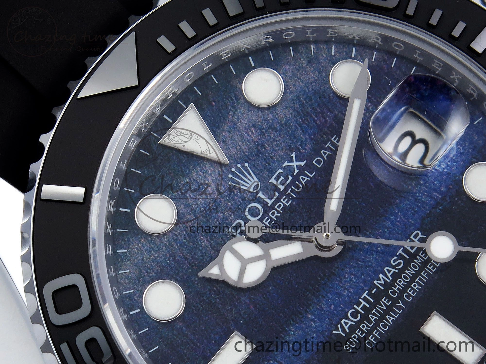 Yacht-Master 226659 SuperF 1:1 Best Edition Black Blue Dial on Oysterflex Strap VR3235