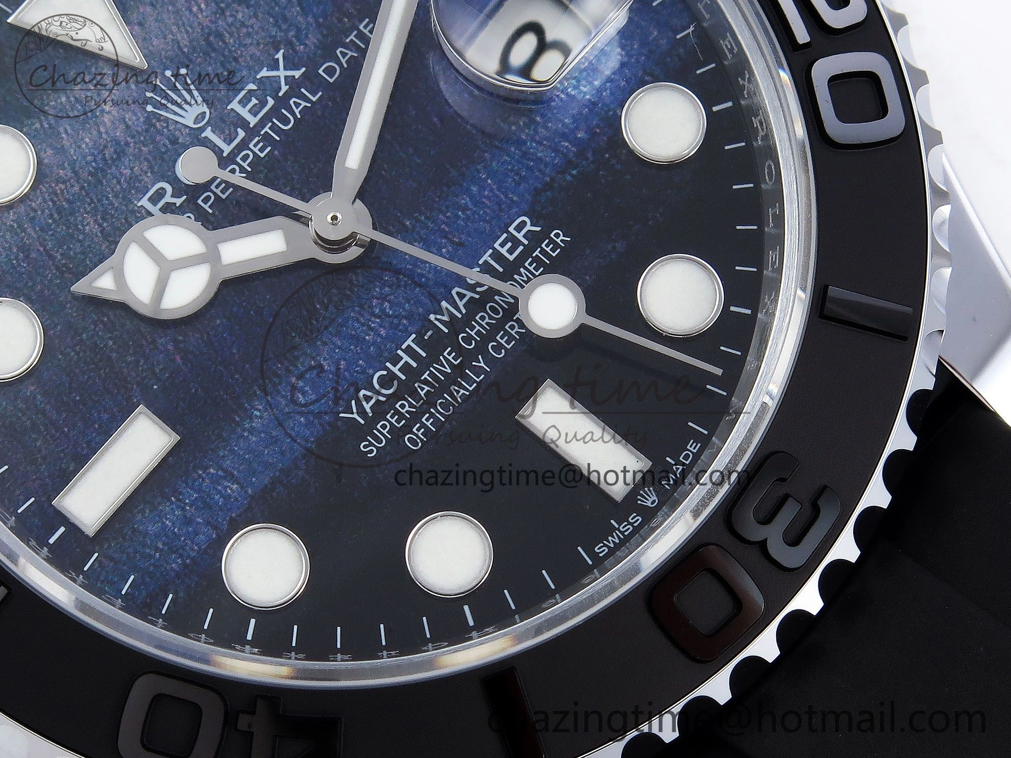 Yacht-Master 226659 SuperF 1:1 Best Edition Black Blue Dial on Oysterflex Strap VR3235