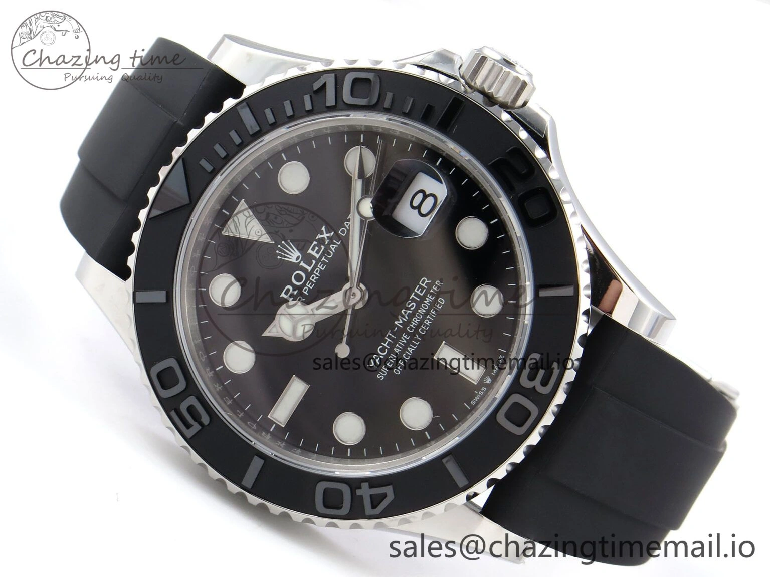 Yacht-Master 226659 VSF 1:1 Best Edition Black Dial on Oysterflex Strap VS3235 (Gain Weight)