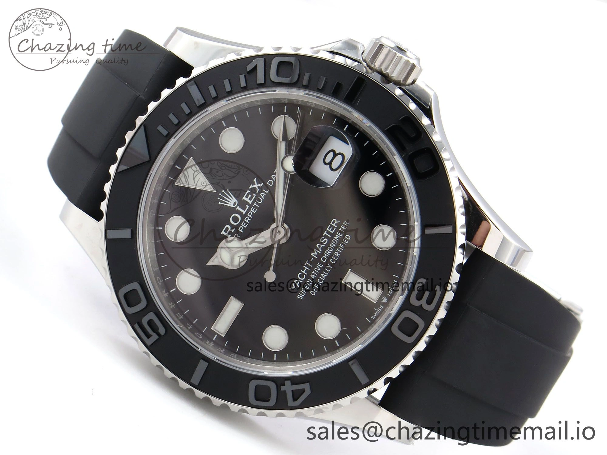 Yacht-Master 226659 VSF 1:1 Best Edition Black Dial on Oysterflex Strap VS3235 (Gain Weight)