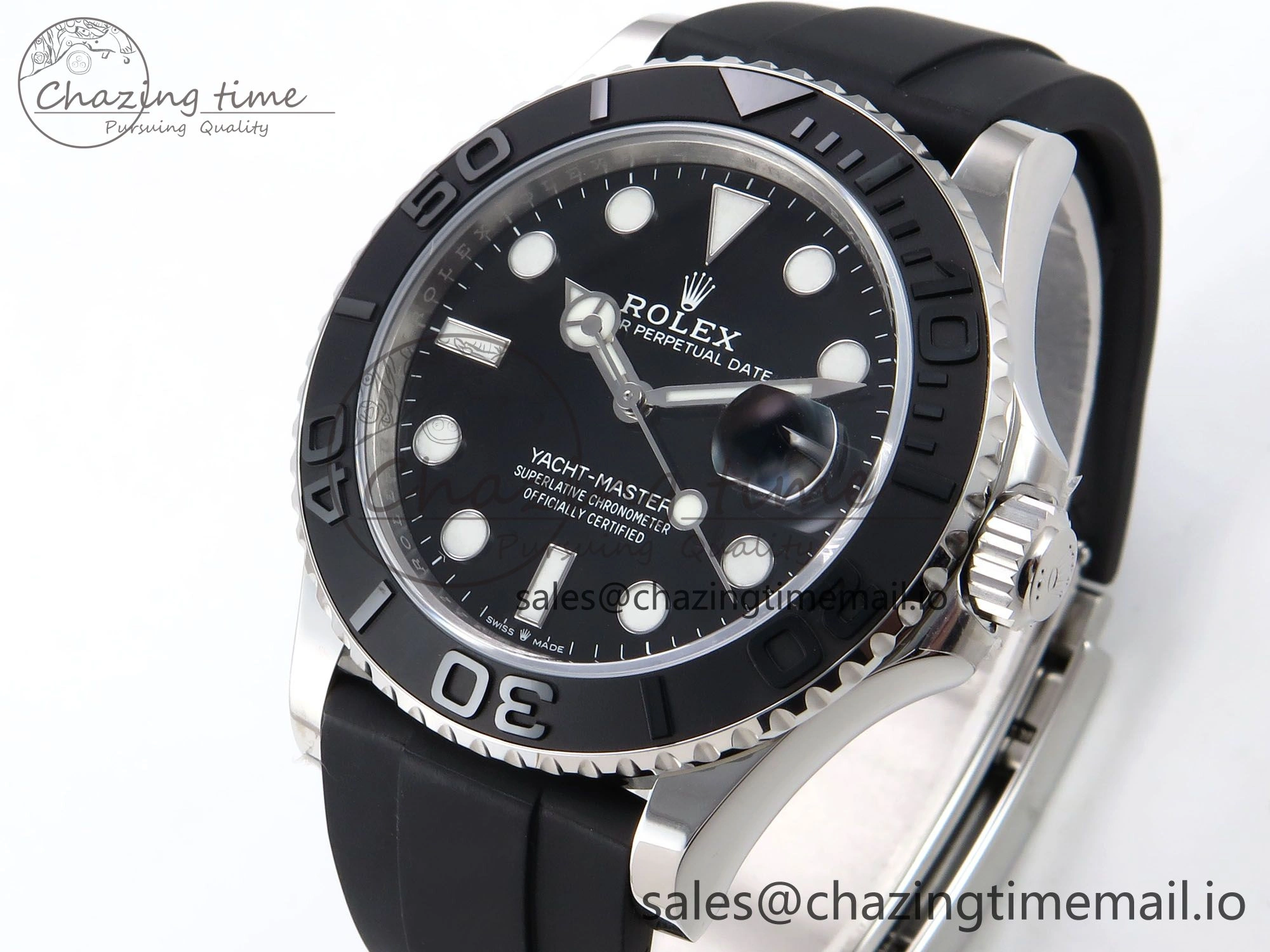 Yacht-Master 226659 VSF 1:1 Best Edition Black Dial on Oysterflex Strap VS3235 (Gain Weight)