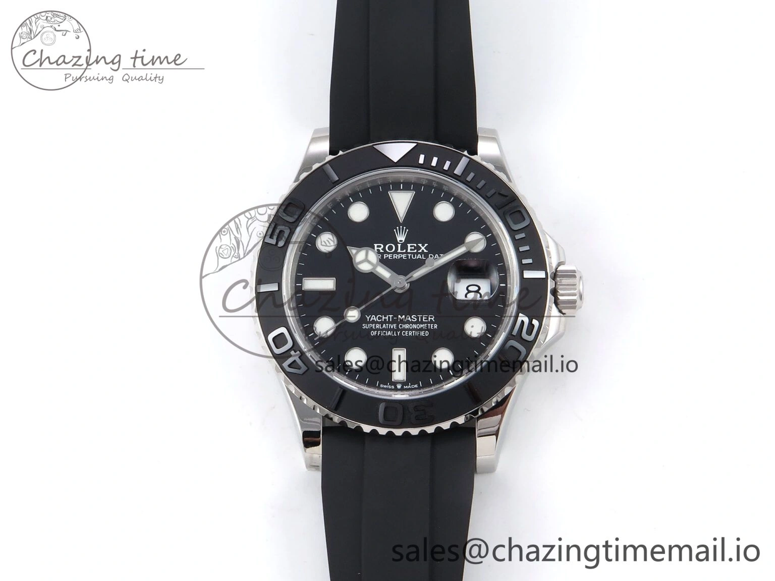 Yacht-Master 226659 VSF 1:1 Best Edition Black Dial on Oysterflex Strap VS3235 (Gain Weight)