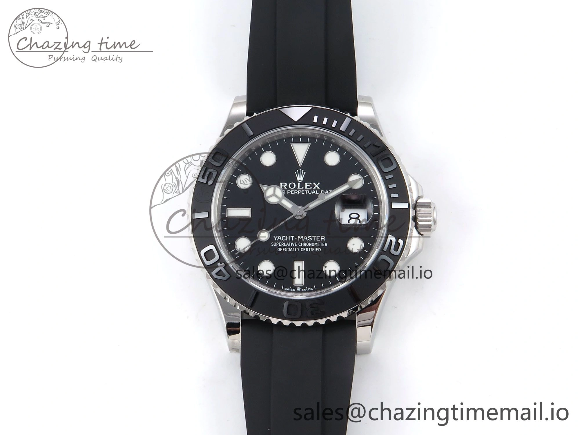 Yacht-Master 226659 VSF 1:1 Best Edition Black Dial on Oysterflex Strap VS3235 (Gain Weight)