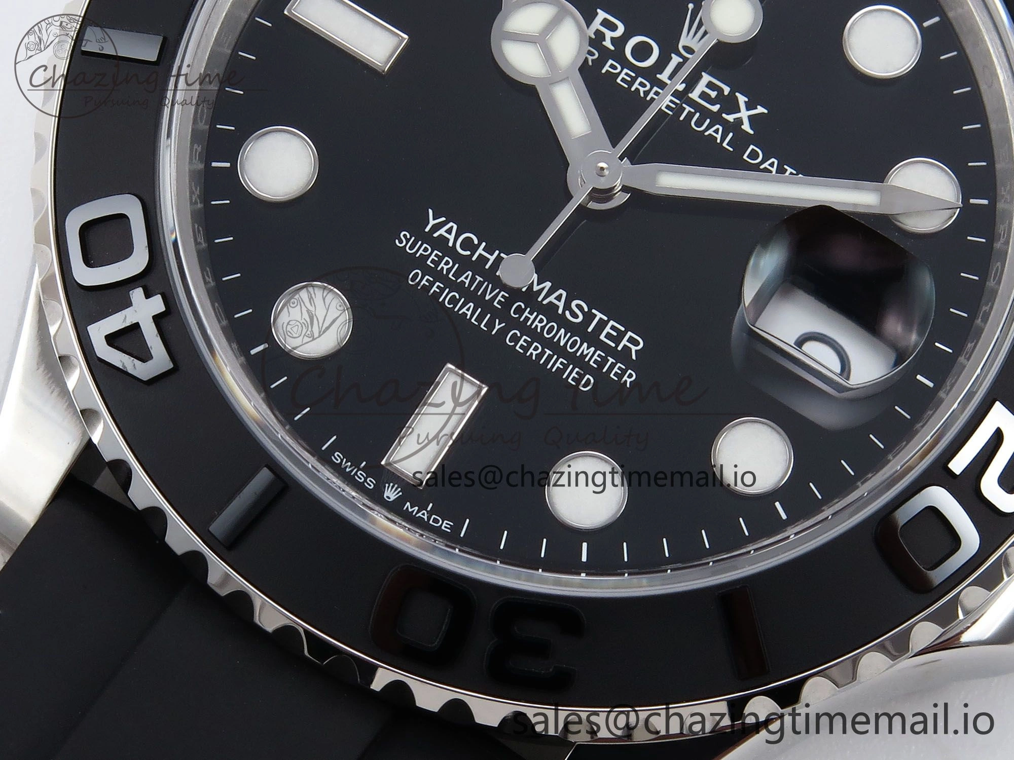 Yacht-Master 226659 VSF 1:1 Best Edition Black Dial on Oysterflex Strap VS3235 (Gain Weight)