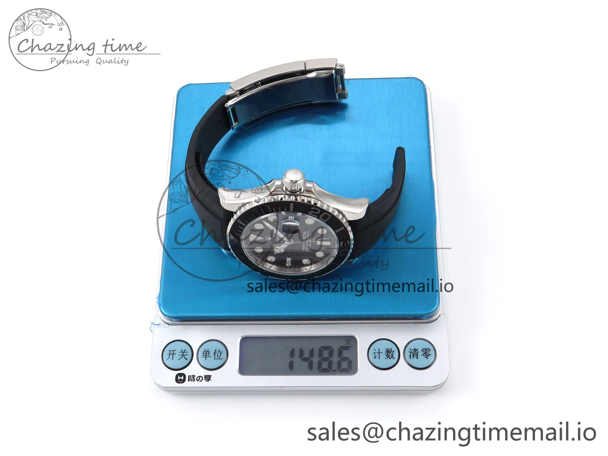 Yacht-Master 226659 VSF 1:1 Best Edition Black Dial on Oysterflex Strap VS3235 (Gain Weight)