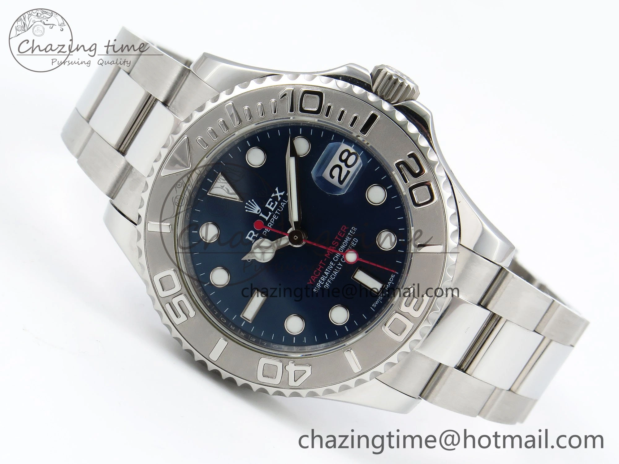Yacht-Master 37mm 268622 ARF 1:1 Best Edition Blue Dial 904L SS Case and Bracelet A2824