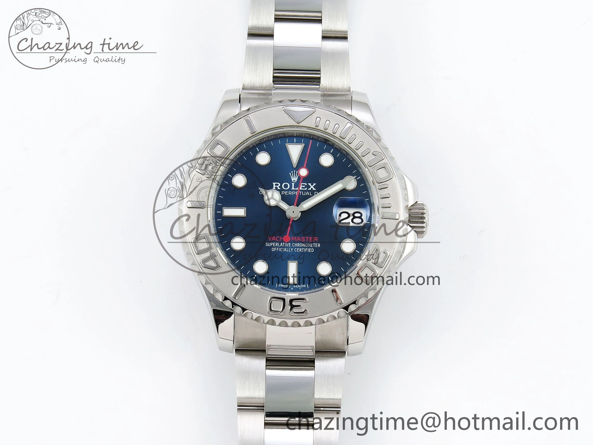 Yacht-Master 37mm 268622 ARF 1:1 Best Edition Blue Dial 904L SS Case and Bracelet A2824
