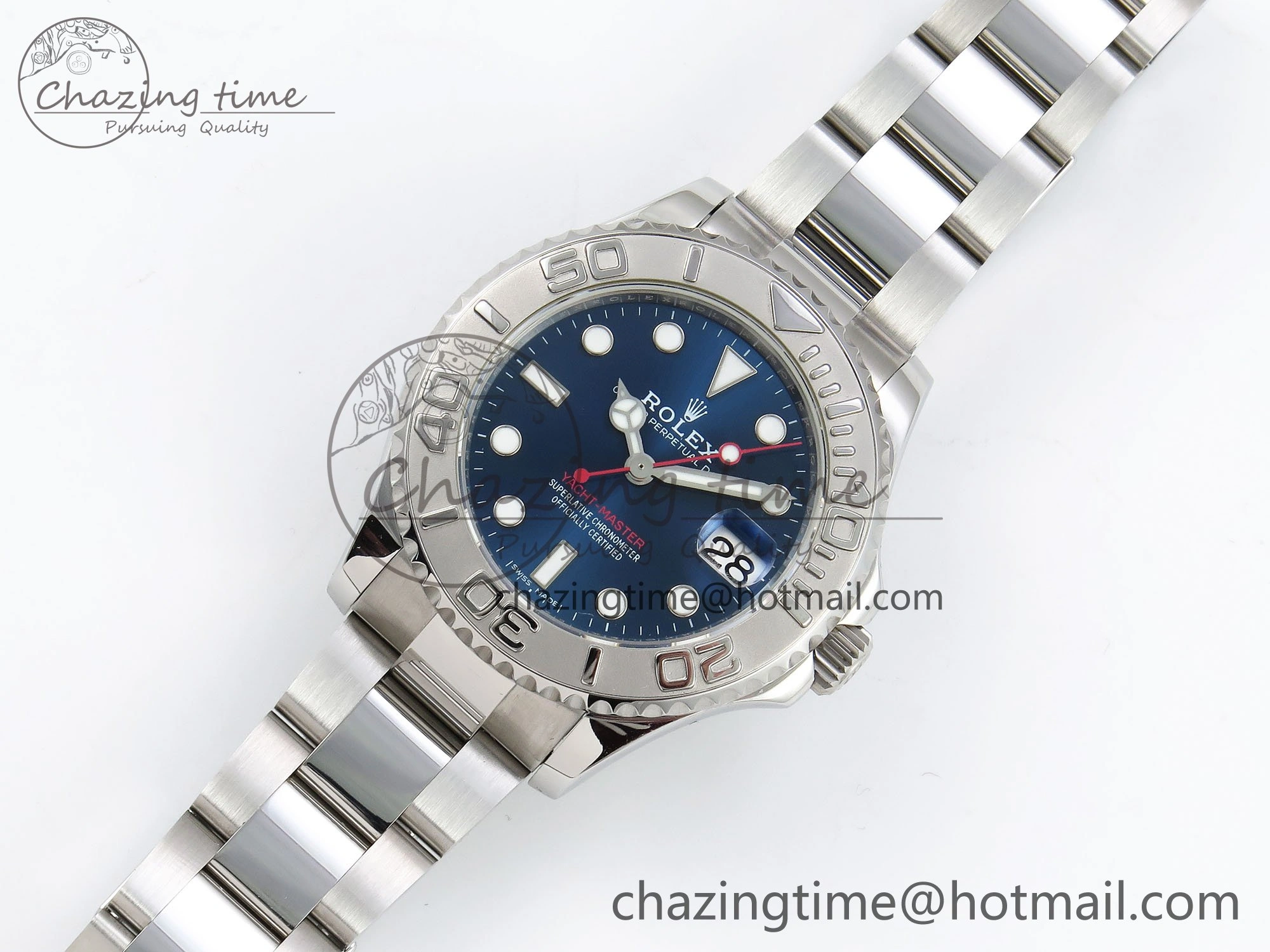 Yacht-Master 37mm 268622 ARF 1:1 Best Edition Blue Dial 904L SS Case and Bracelet A2824