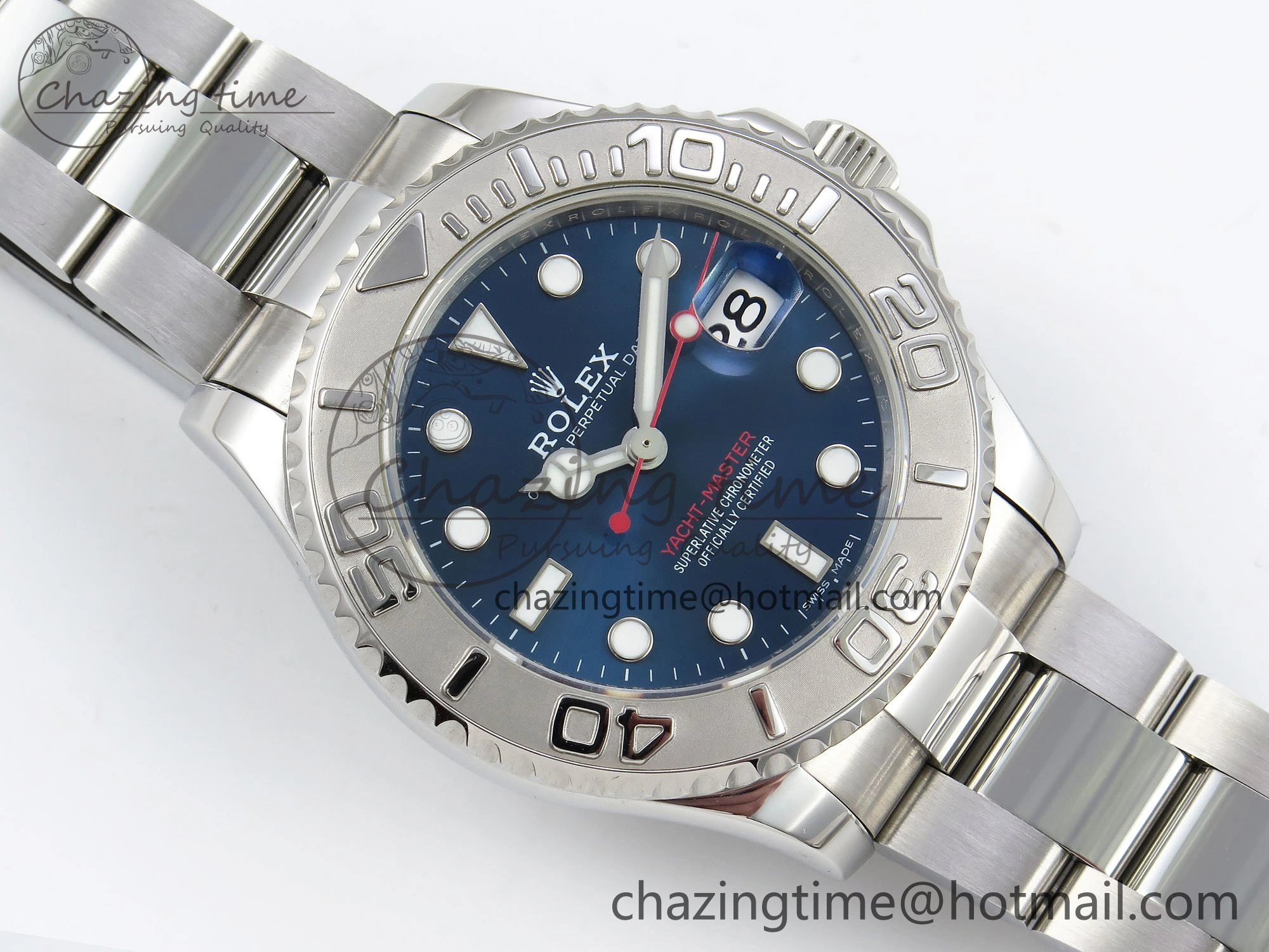 Yacht-Master 37mm 268622 ARF 1:1 Best Edition Blue Dial 904L SS Case and Bracelet A2824